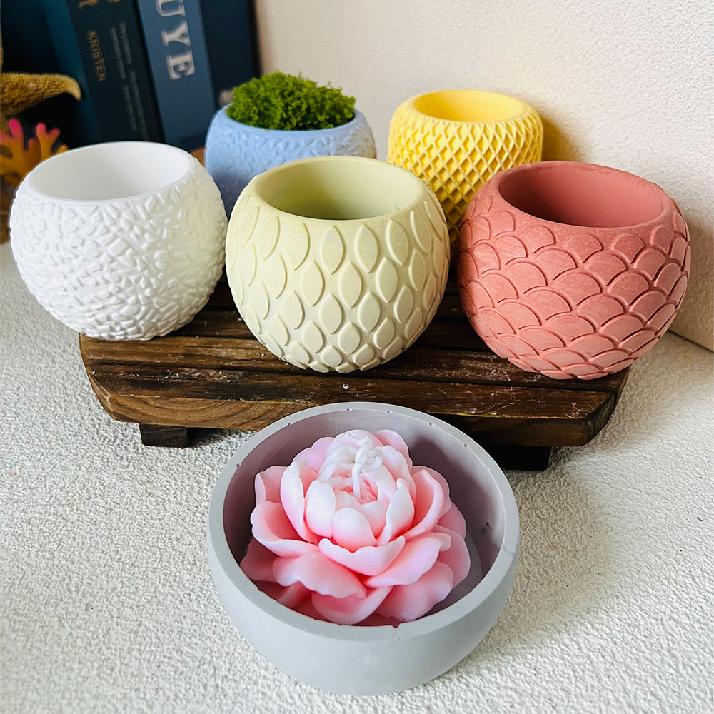 Potsticker Mold - 1 adet balık pulu desen çimento